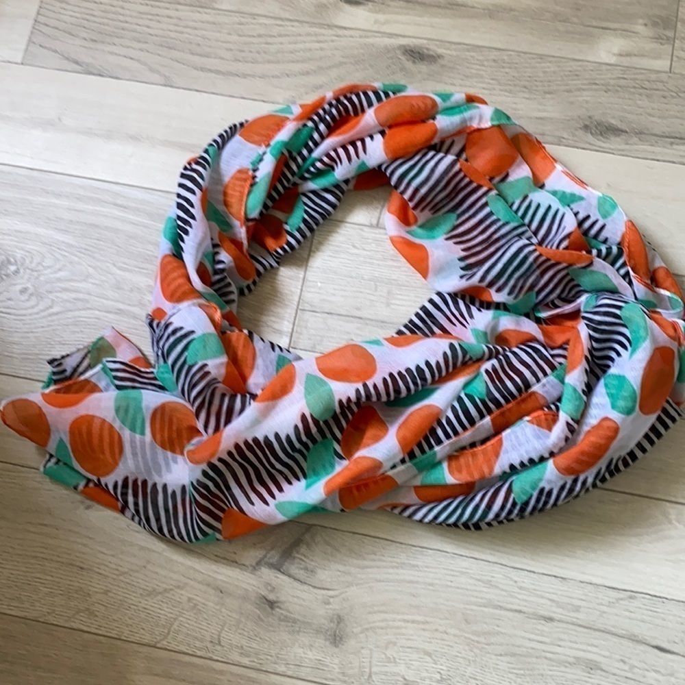 Colorful shawl style scarf